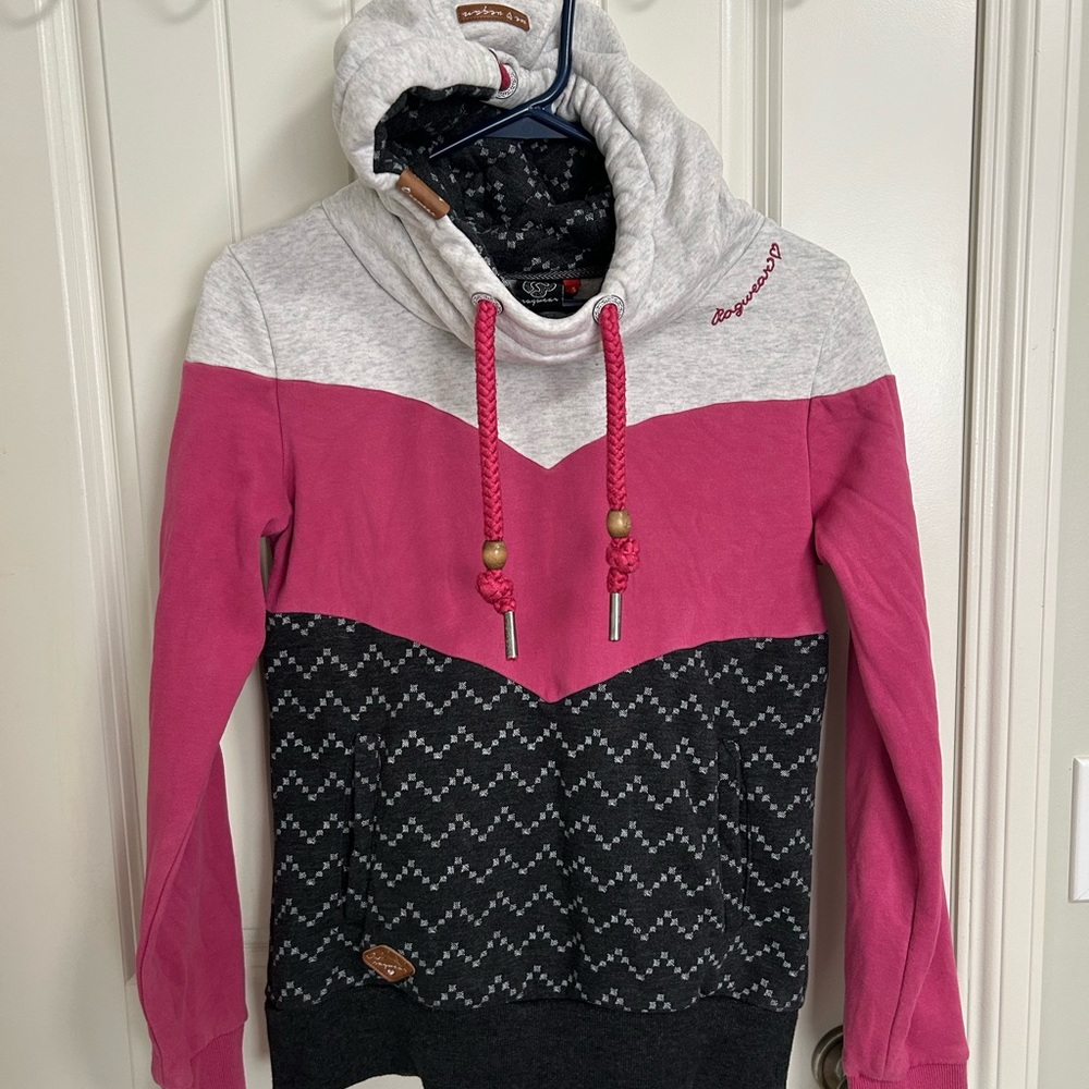 Rag wear Pink and Gray Hoodie